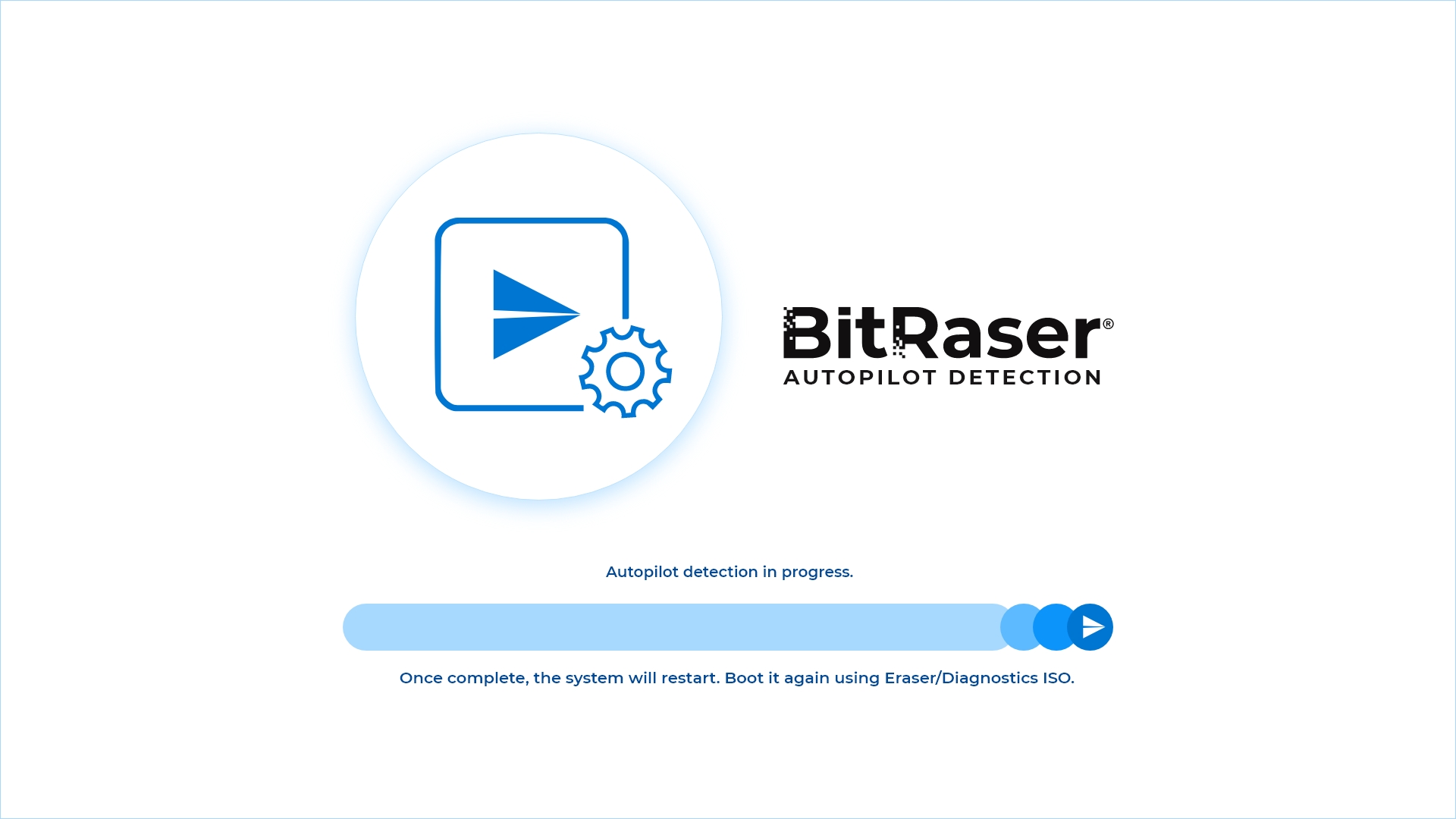 BitRaser Autopilot-Erkennungsbildschirm